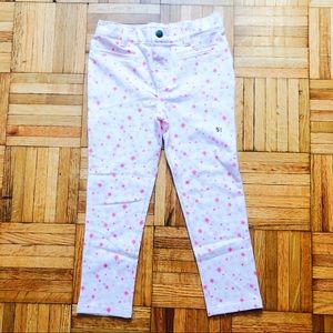Pink star print jeggings